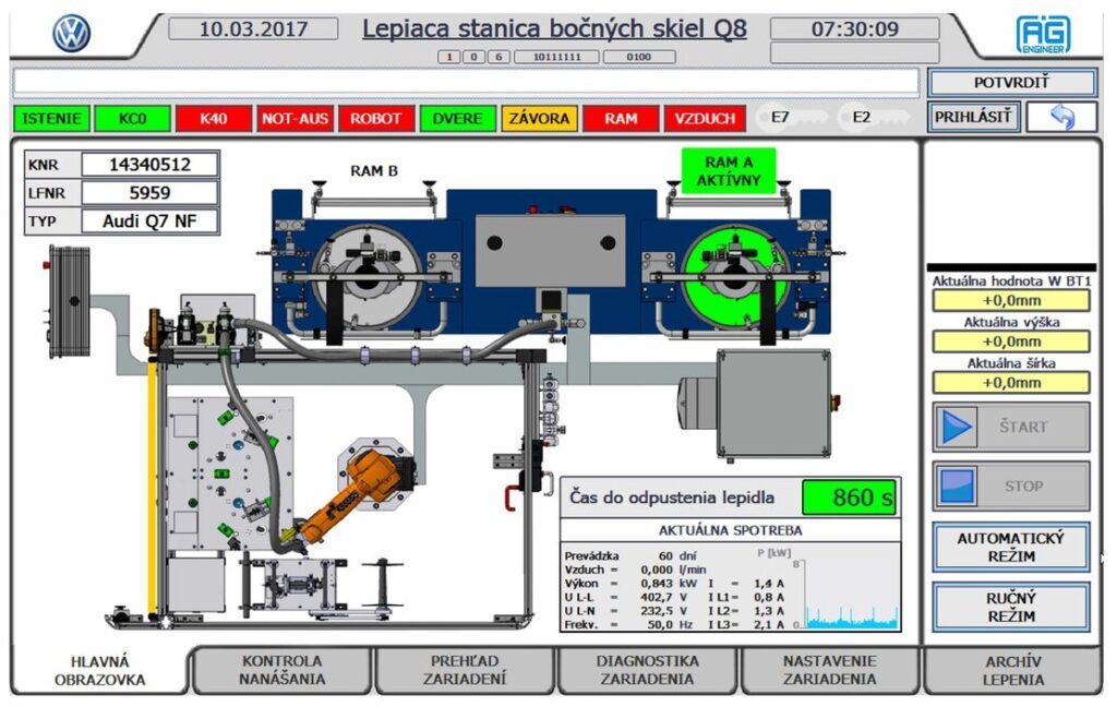 Robotic application of adhesive visualization