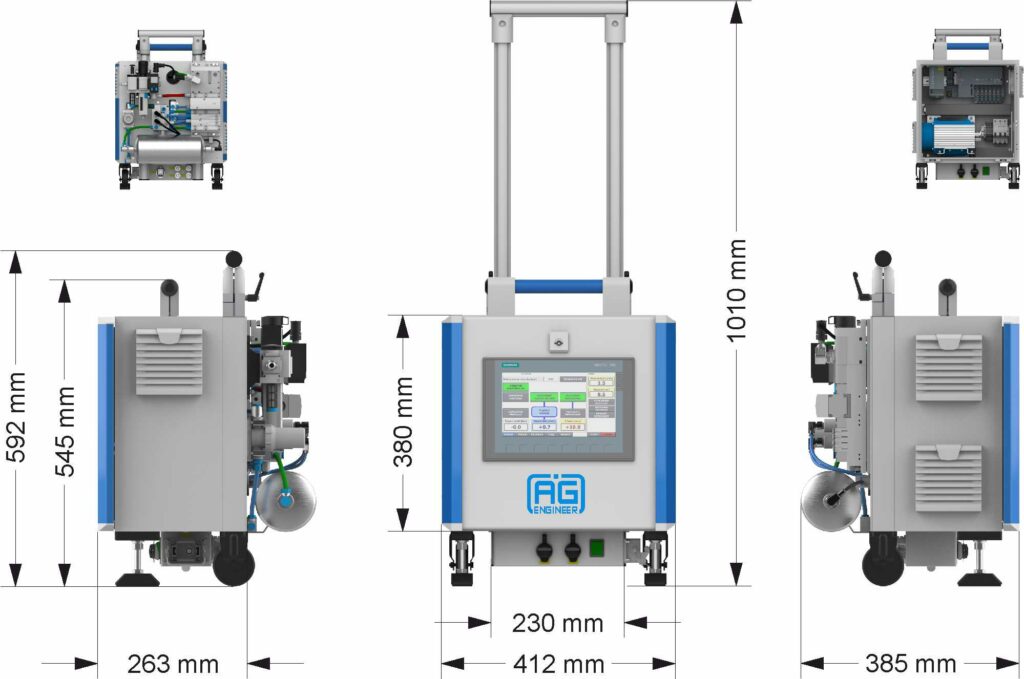 Leak test portable equipment